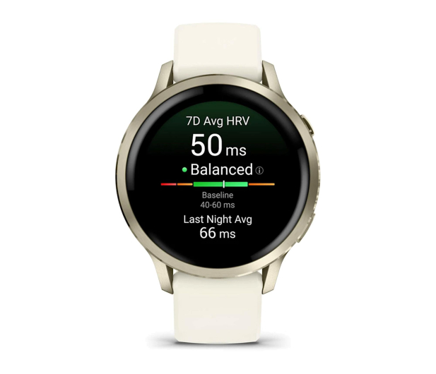 Garmin Venu 4 Lunar gold 41mm z kremowym paskiem - 1363882 - zdjęcie 2